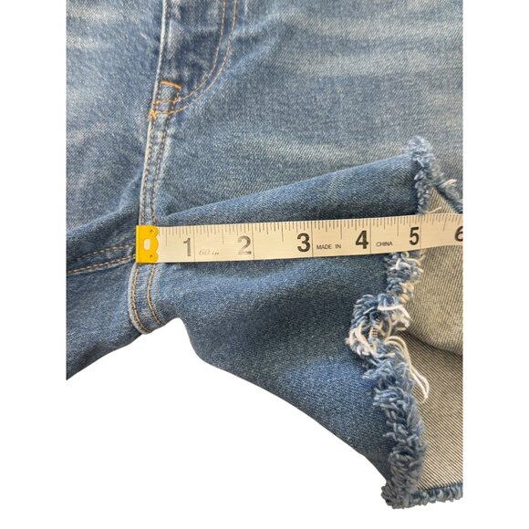 Polo Ralph Lauren Denim Cut-Off Mid-Rise Shorts Riding Jeans Logo Patch Size 28 - Picture 5 of 9